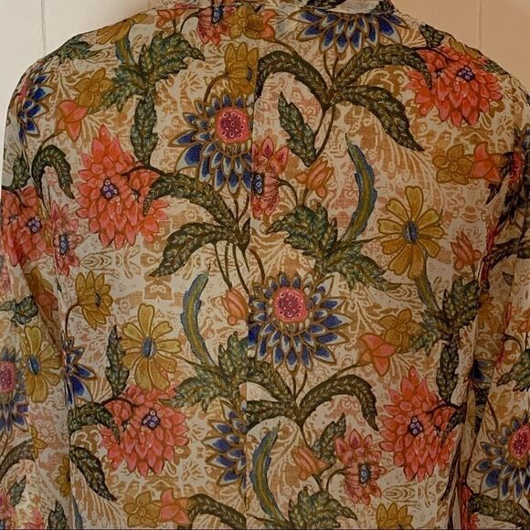 Floral Print Kimono Duster Show Me Your MuMu Bloomtastic Karmyn Cape Size Small - Picture 7 of 11